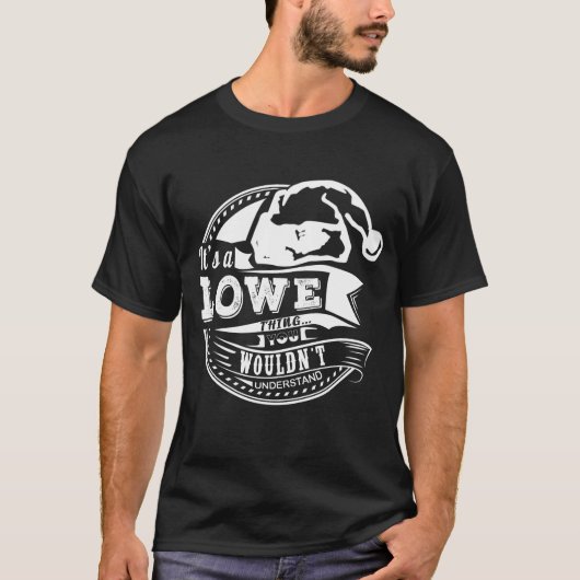 Lowe- Hoed Kerst Persoonlijke Naam T-shirt (Voorkant)