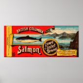 Lowe Inlet Brand Salmon Label Poster (Voorkant)