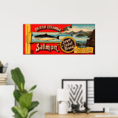 Lowe Inlet Brand Salmon Label Poster (Thuiskantoor)