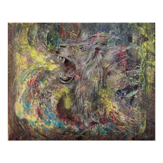 Löwe  perfect poster (Voorkant)