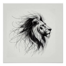 Löwe Perfect Poster