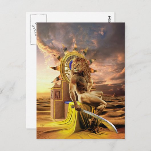 Löwe - Postkarte Briefkaart (Voorkant / Achterkant)