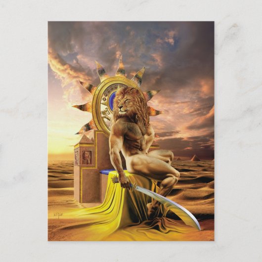 Löwe - Postkarte Briefkaart (Voorkant)