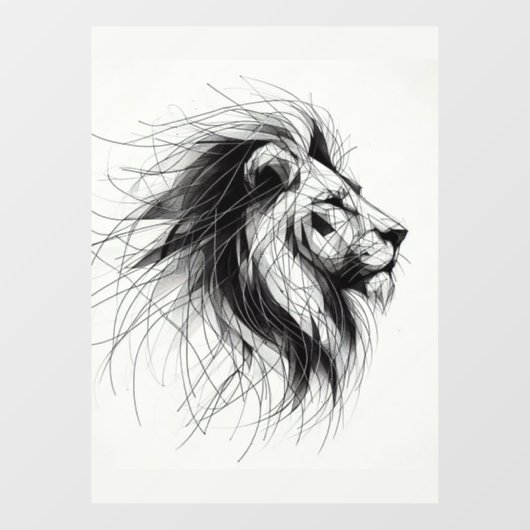 Löwe Raamsticker (Vel)