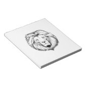 Löwe  Schreib Notiz Block Notitieblok (Schuin)