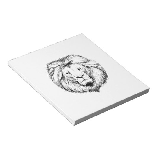 Löwe  Schreib Notiz Block Notitieblok (Schuin)