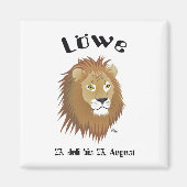 Löwe Sternzeichen Magnet (Voorkant)