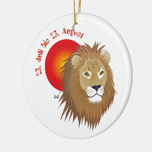 Löwe - Sternzeichen Ornament (Links)