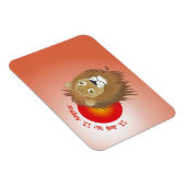 Löwe - Sternzeichen Premium Flexi Magnet Magneet (Rechterzijde)