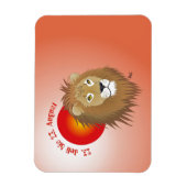 Löwe - Sternzeichen Premium Flexi Magnet Magneet (Verticaal)