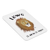 Löwe - Sternzeichen Premium Flexi Magnet Magneet (Rechterzijde)