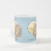 Löwe - Sternzeichen Tasse Matglas Koffiemok (Voorkant links)
