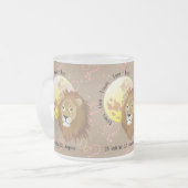 Löwe - Sternzeichen Tasse Matglas Koffiemok (Voorkant links)
