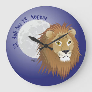 Löwe - Sternzeichen Uhr Grote Klok
