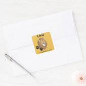 Löwe - Tierkreiszeichen Aufkleber Vierkante Sticker (Envelop)