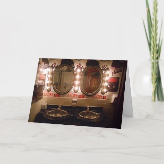 "Lowell Inn Mirrors" Gefeliciteerd Kaart (Voorkant)