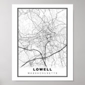 Lowell-kaart Poster (Voorkant)
