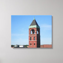 Lowell MA Dak Serie Ingepakt Canvas Afdruk