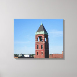 Lowell MA Dak Serie Ingepakt Canvas Afdruk