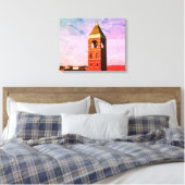Lowell MA Dak Serie Ingepakte Canvas Afdruk (Insitu (Slaapkamer))