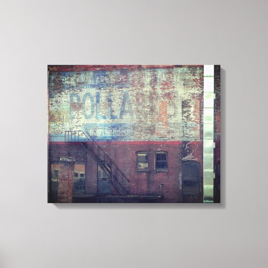 LOWELL MA GEBOUW BORD  OMWIKKELDE CANVAS AFDRUK (Voorkant)