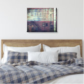 LOWELL MA GEBOUW BORD  OMWIKKELDE CANVAS AFDRUK (Insitu (Slaapkamer))