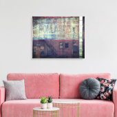 LOWELL MA GEBOUW BORD  OMWIKKELDE CANVAS AFDRUK (Insitu (Woonkamer))