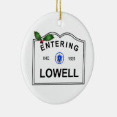 Lowell MA Keramisch Ornament (Rechts)