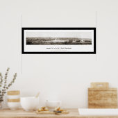 Lowell MA Panorama Foto 1874 Poster (Keuken)