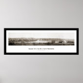 Lowell MA Panorama Foto 1874 Poster (Voorkant)