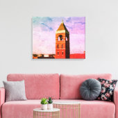 Lowell MA Roof Top Series Wrapped Canvas Afdruk (Insitu (Woonkamer))