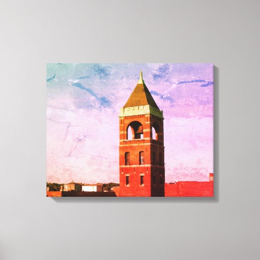 Lowell MA Roof Top Series Wrapped Canvas Afdruk (Voorkant)