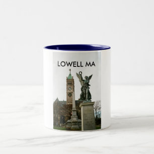 Lowell MA Stadhuis Koffiemok Tweekleurige Koffiemok