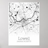 Lowell Map - Massachusetts - City Map Poster (Voorkant)
