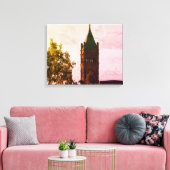 LOWELL MASS CITY HALL WRAPPED CANVAS PRINT (Insitu (Woonkamer))