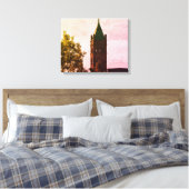 LOWELL MASS CITY HALL WRAPPED CANVAS PRINT (Insitu (Slaapkamer))