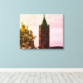 LOWELL MASS CITY HALL WRAPPED CANVAS PRINT (Insitu (Houten vloer))