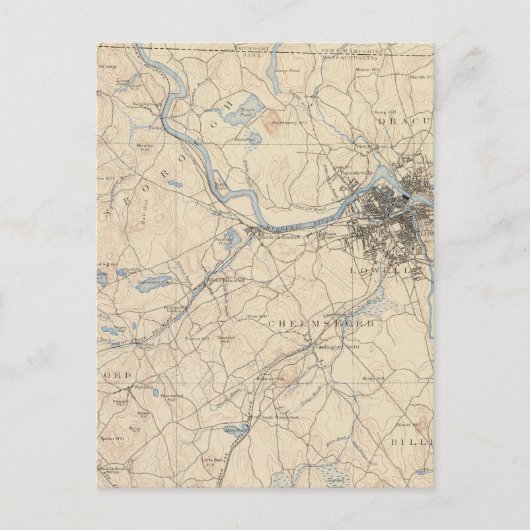 Lowell, Massachusetts Briefkaart (Voorkant)