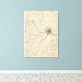 Lowell, Massachusetts Canvas Afdruk (Insitu (Houten vloer))