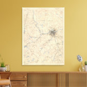 Lowell, Massachusetts Canvas Afdruk (Insitu (Woonkamer))