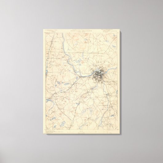 Lowell, Massachusetts Canvas Afdruk (Voorkant)