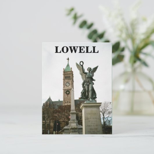 LOWELL MASSACHUSETTS CITY HALL BRIEFKAART (Staand voorkant)