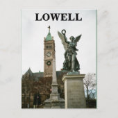 LOWELL MASSACHUSETTS CITY HALL BRIEFKAART (Voorkant)