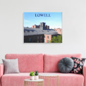 LOWELL MASSACHUSETTS DAKPAN SERIE OMWONDEN CANVAS AFDRUK (Insitu (Woonkamer))
