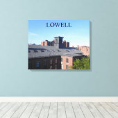 LOWELL MASSACHUSETTS DAKPAN SERIE OMWONDEN CANVAS AFDRUK (Insitu (Houten vloer))