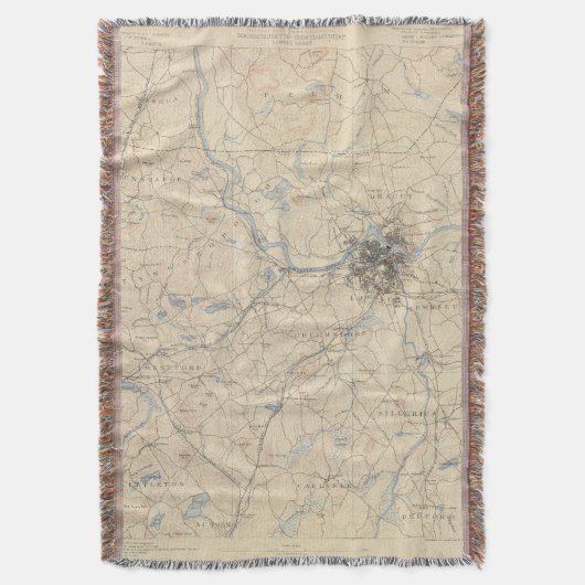 Lowell, Massachusetts Deken (Voorkant Verticaal)