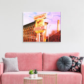 LOWELL MASSACHUSETTS HAFFNERS OMWIKKELDE CANVASAFD CANVAS AFDRUK (Insitu (Woonkamer))