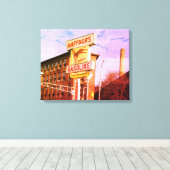 LOWELL MASSACHUSETTS HAFFNERS OMWIKKELDE CANVASAFD CANVAS AFDRUK (Insitu (Houten vloer))