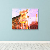 LOWELL MASSACHUSETTS HAFFNERS OMWIKKELDE CANVASAFD CANVAS AFDRUK (Insitu (Houten vloer))