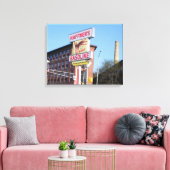 LOWELL MASSACHUSETTS LANDMARKS WRAPPED CANVAS AFDRUK (Insitu (Woonkamer))